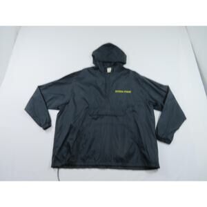 Universal Studios Hooded Pullover Windbreaker Lightweight Black Sz XL 90s